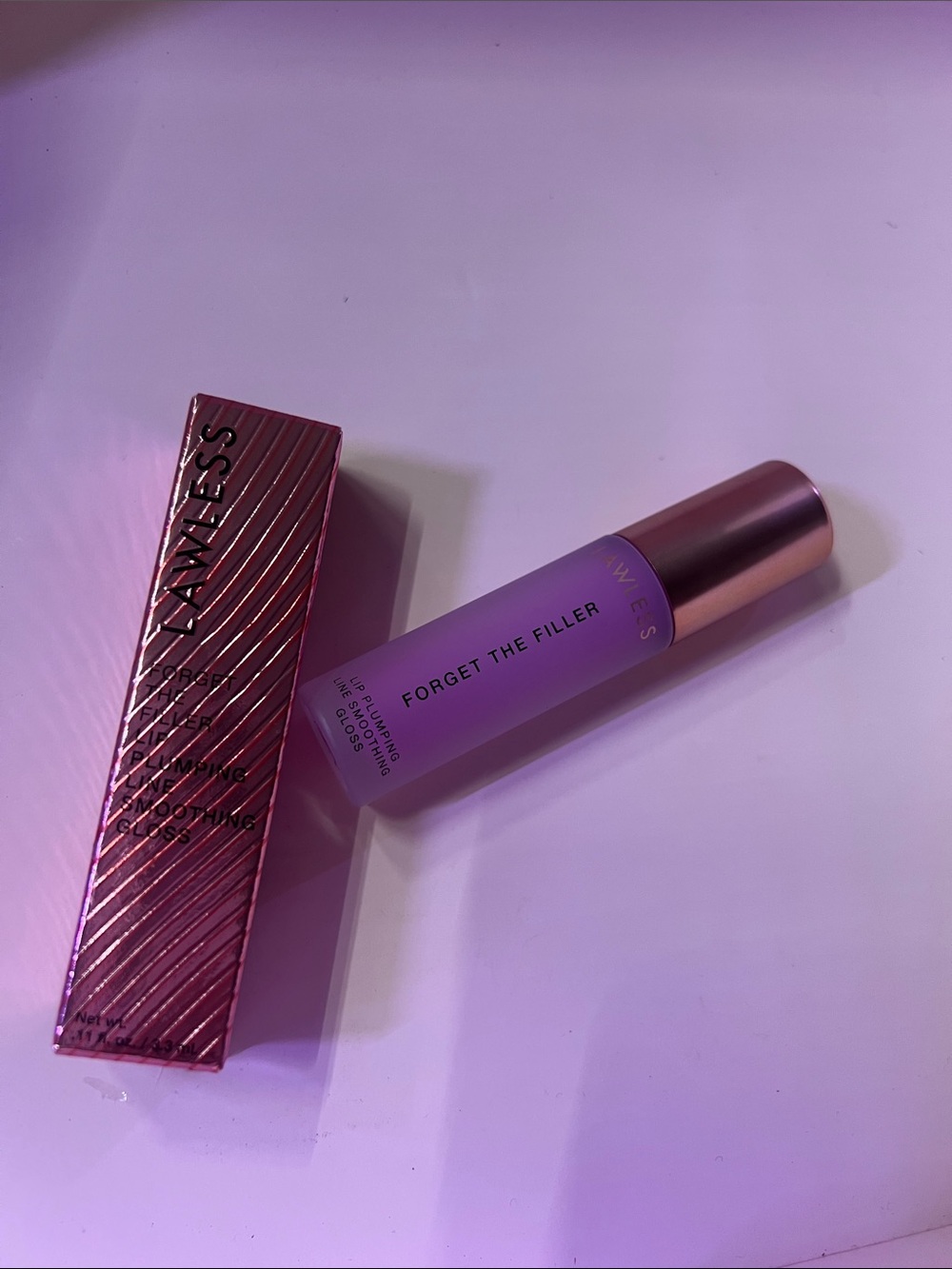 LAWLESS Forget The Filler Plumping Lip Gloss - Violet Blossom
